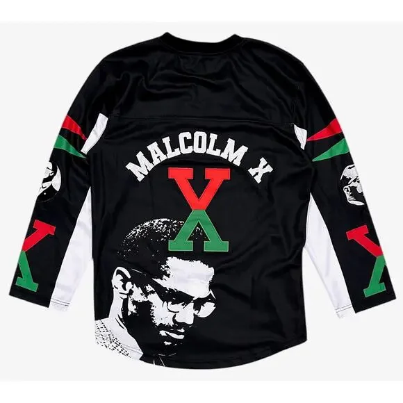 Malcolm X Men's Headgear Classics Premium Embroidered Hockey Jersey - Picture 2 of 6